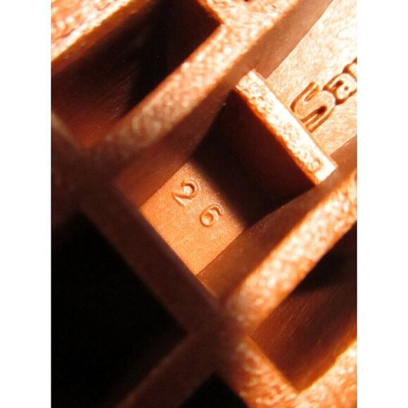 Vintage Womens Sandals 9 US 26 mexico Sandak Molded Rubber Brown Isabel NOS - Picture 6 of 10